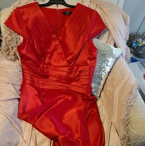 Alex Marie red satin dress